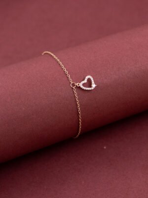 Timeless Heart Rose Gold Bracelet