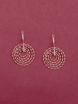 Hoop Earrings in Rose Gold